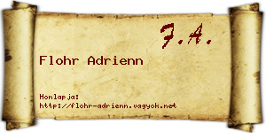 Flohr Adrienn névjegykártya